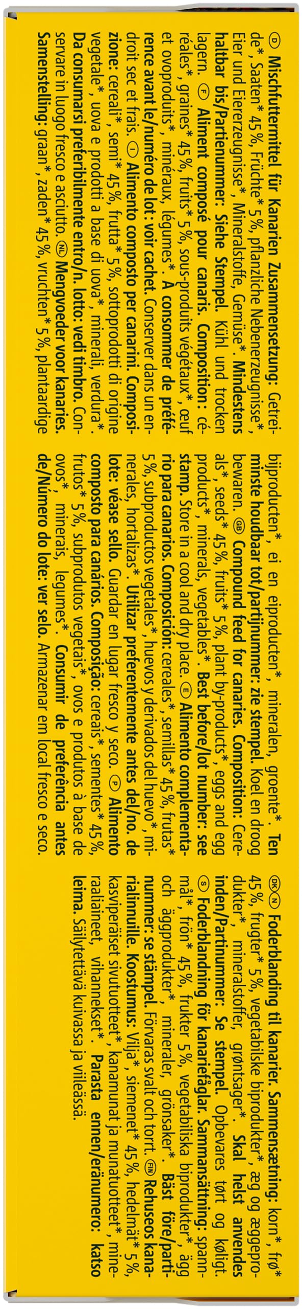 VITAKRAFT Fruit Cocktail Alimentation Complète pour Canaris 200 gr