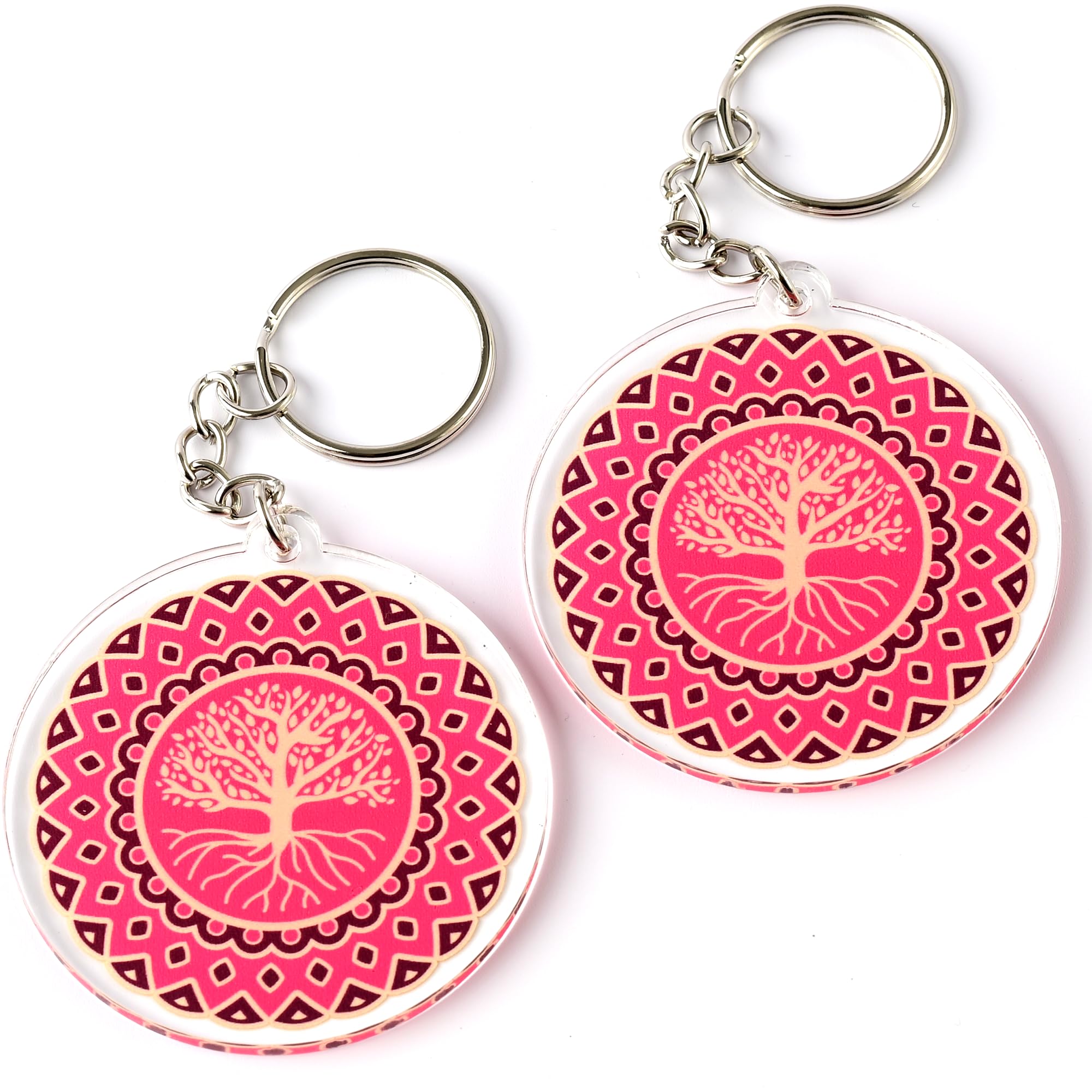 Amulet to Boost Reducing Energy Feng Shui Keychains, Symbol of Lift One's Spirit and Vitality, Feng Shui Gift, Lightweight Acrylic, Made In USA, (2 Pack)