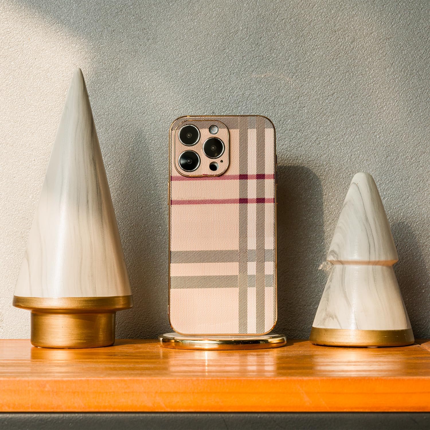 Phone Case for Apple iPhone 15 Pro Max, Fashion Leather Designer Phone Case, Soft TPU Drop Protection Shockproof Protective Phone Holder Women (for iPhone 15 Pro Max) - Image 5