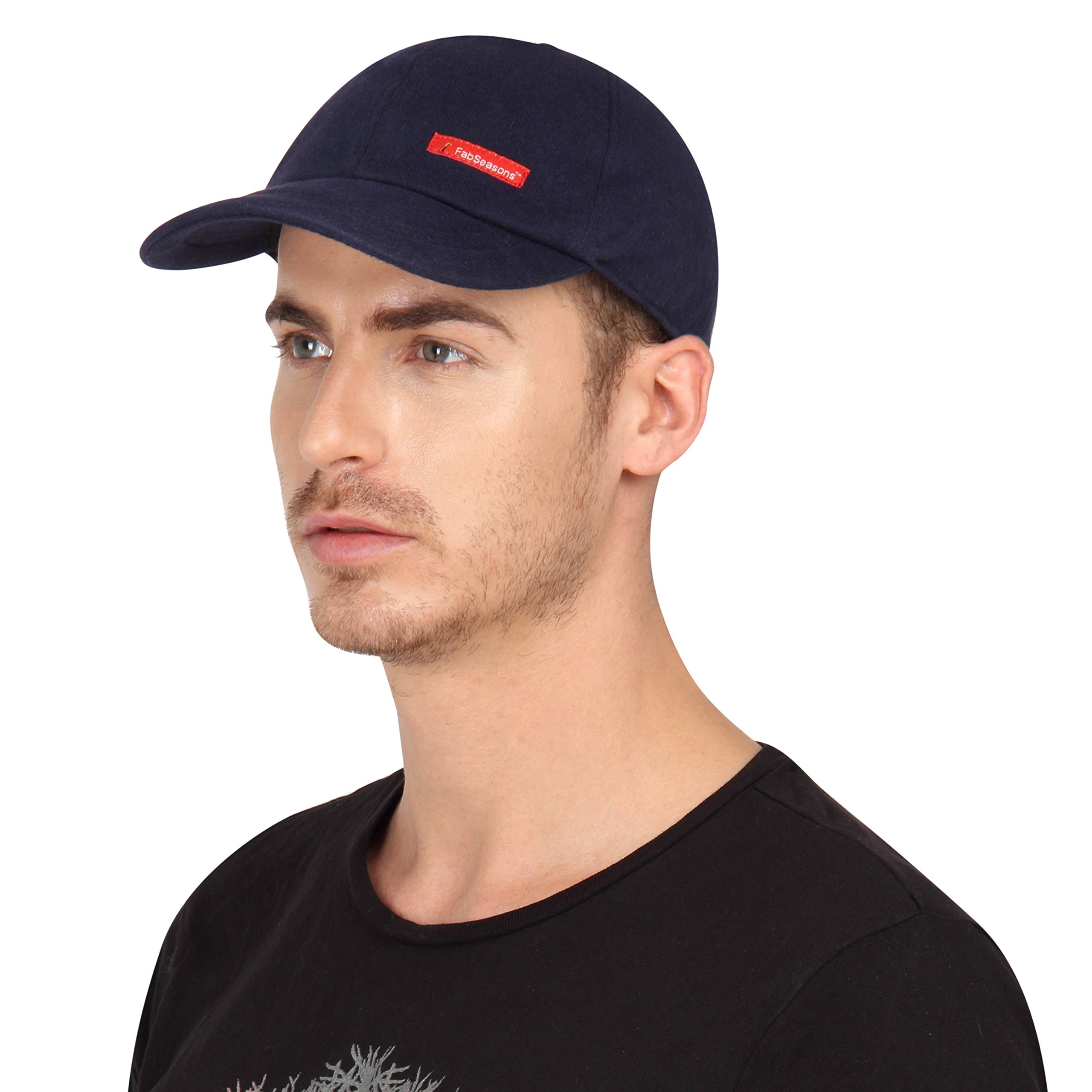 FabSeasons Cotton Unisex Adjustable Size Cap(Blue)