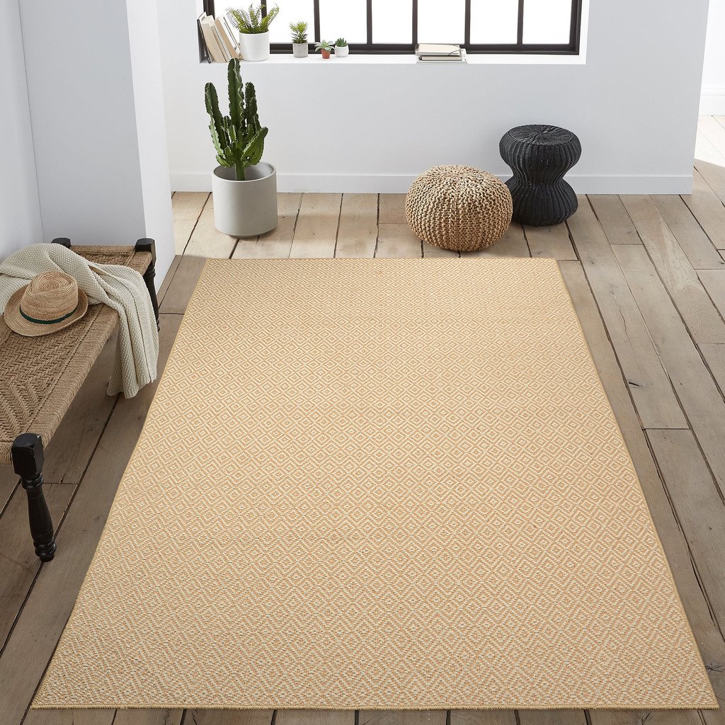 Saral Home Cotton & Jute Modern Carpet (Beige, 150X210 cm)-picture-23