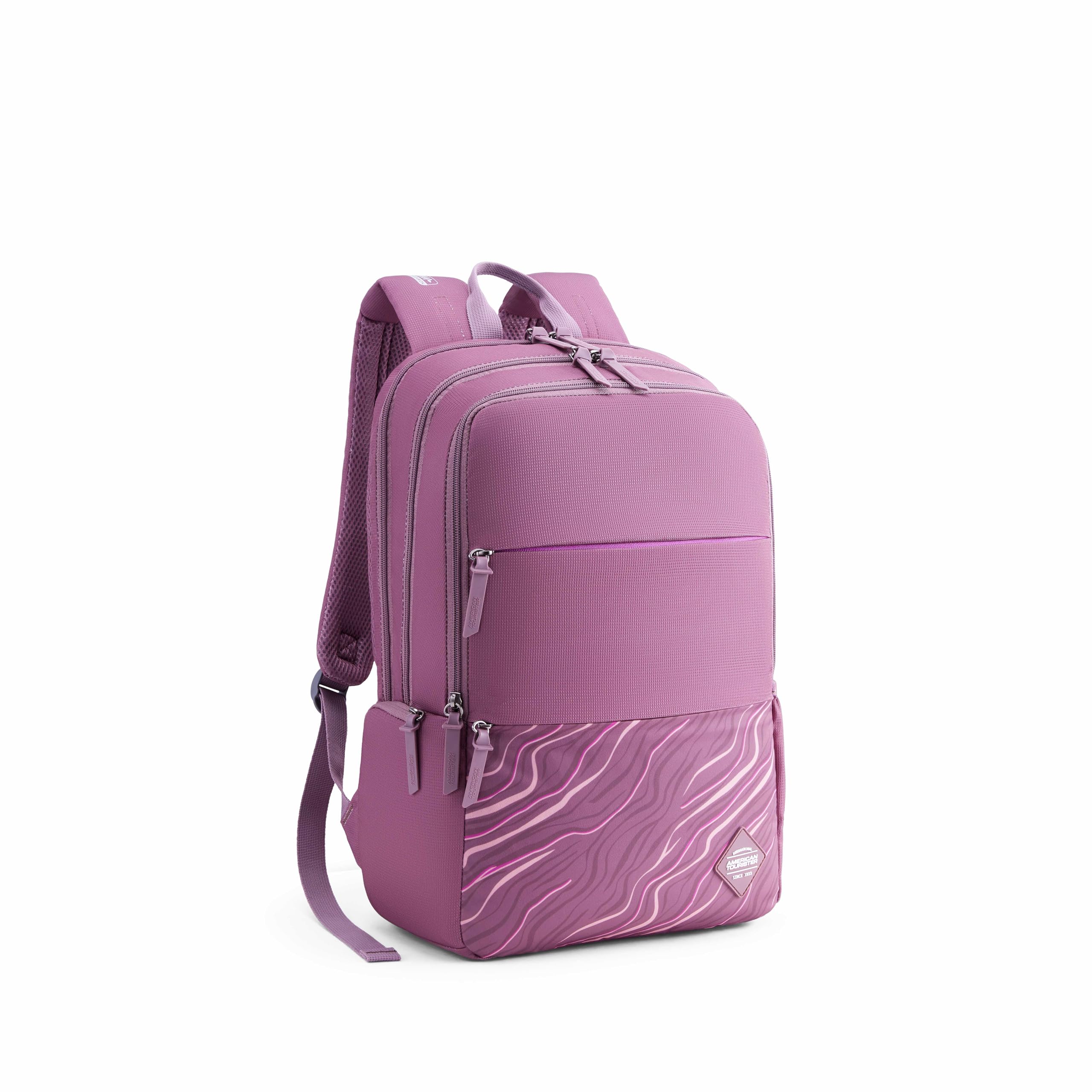 american tourister Bridget | 20 Ltrs | 3 Compartments | Bottle Pocket | Ergonomic Padded Back Panel & Shoulder Straps | Laptop Backpack | 1 Year International Warranty | Muave Beige-picture-55