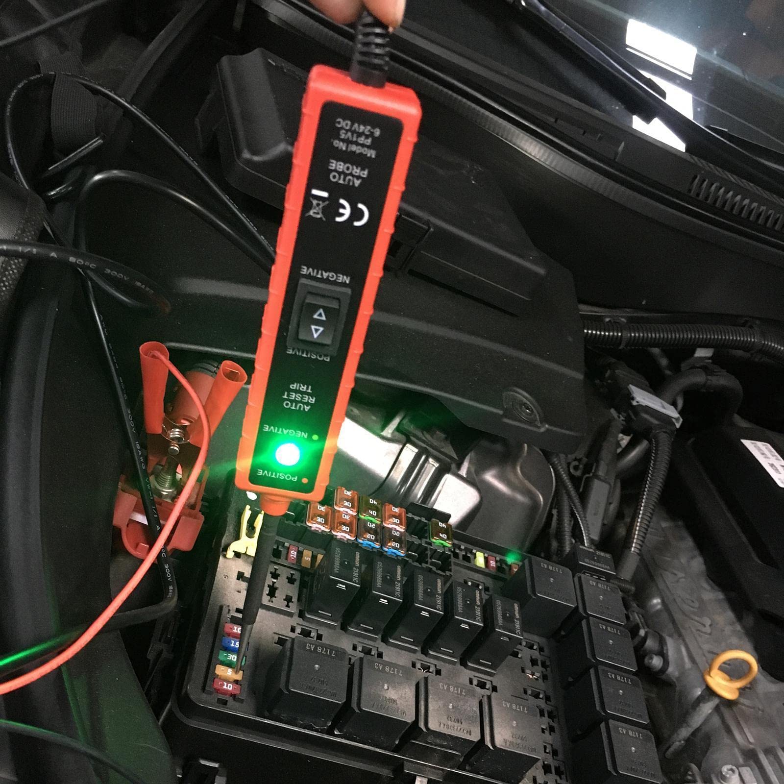 6V-24V Digital Power Probe Circuit Tester – Gearzaar, 13ft Cable, Continuity Testing