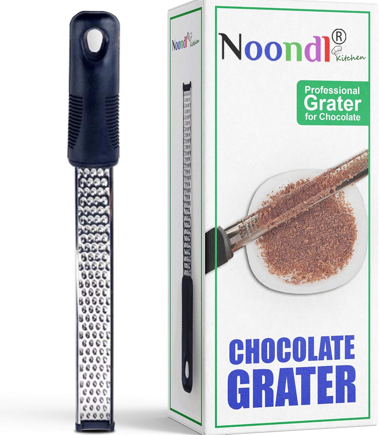 Chocolate Grater with Premium Stainless Steel Blade Shreds Chocolate