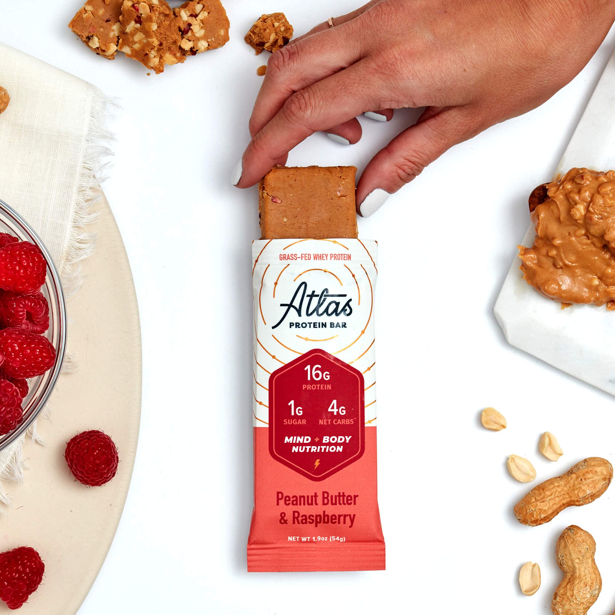 Atlas Protein Bar, Meal Replacement, KetoFriendly Snack, GrassFed