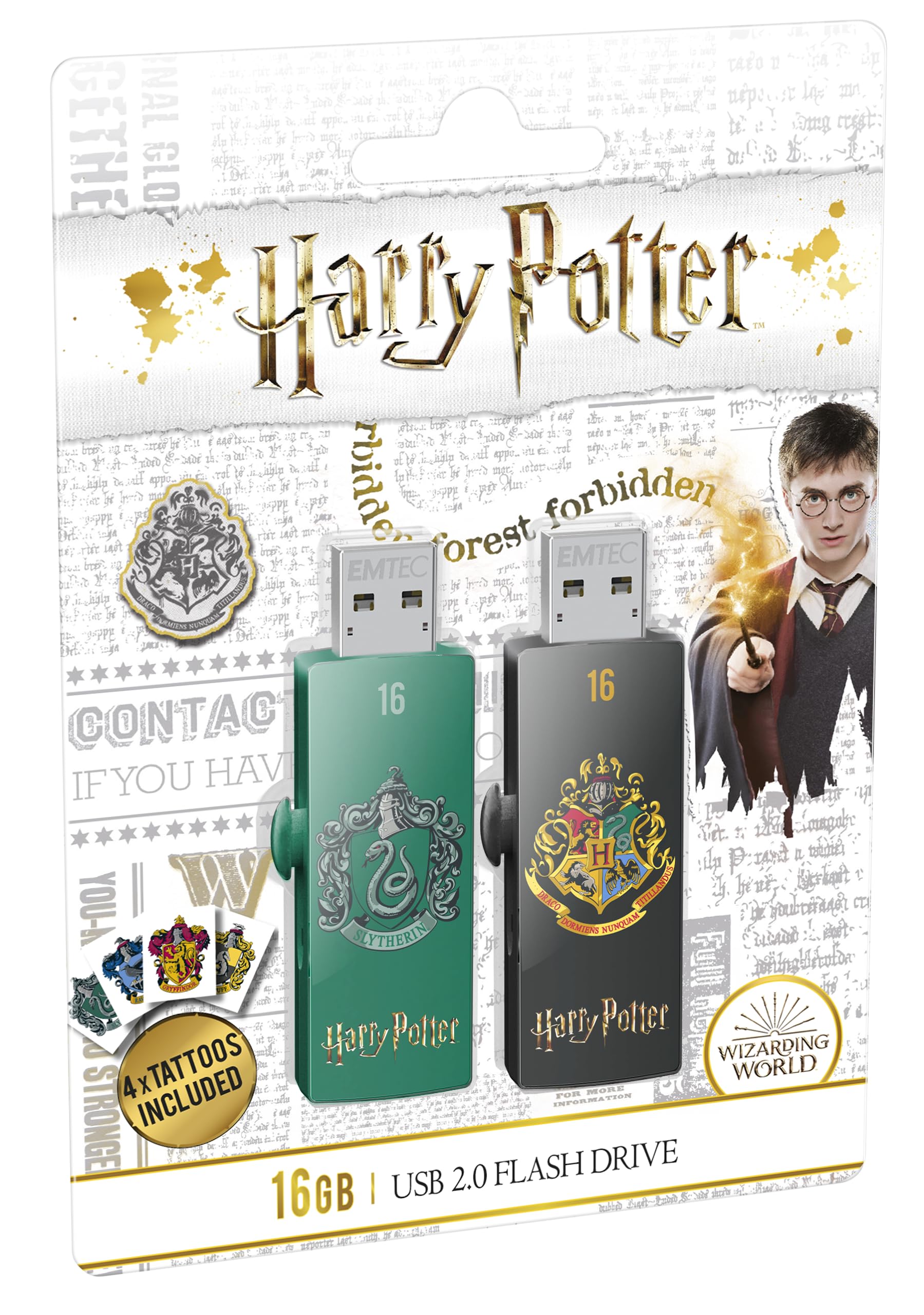 EMTEC MicroSD Card 32GB SDHC Harry Potter Hogwarts + Adapter