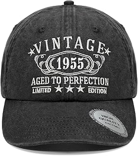 1924-1995 Birthday Gifts for Men Women,Personalized 30th-100th Birthday Ideas Gift,Parents Vintage Hat,