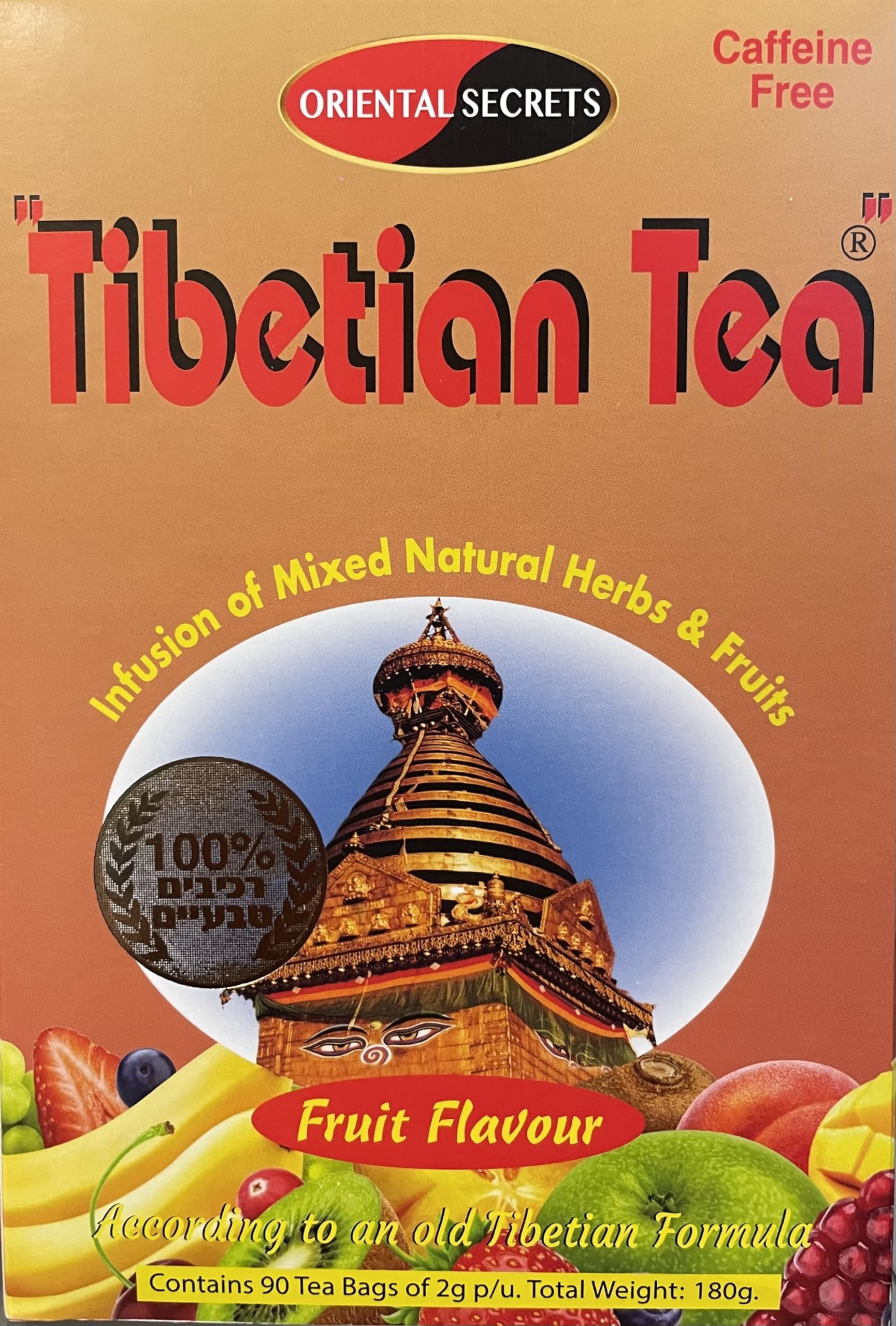 Tibetan Tea Fruit Flavour Kosher 90 Bags