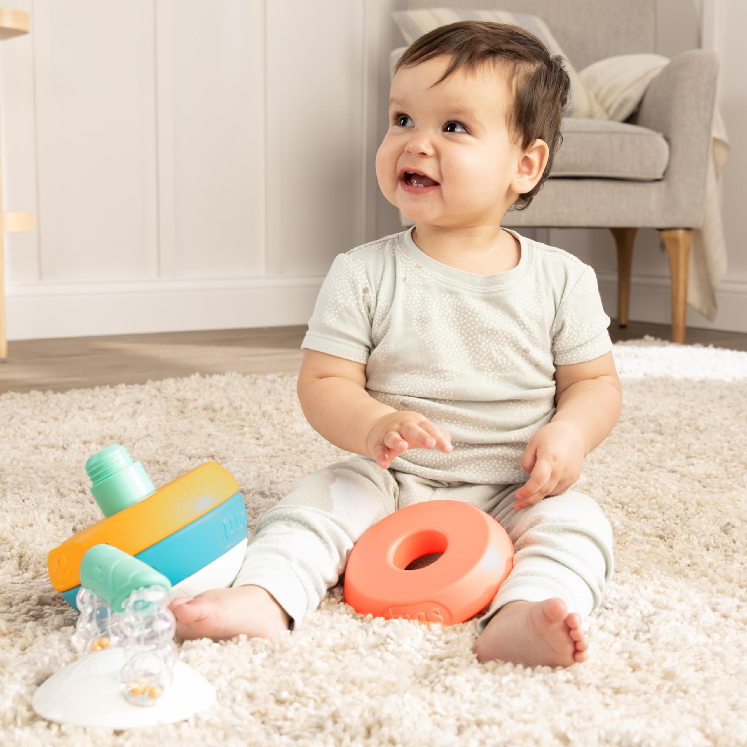 Amazon.com: BEBE FUERTE Stack and Count Kettlebell Activity Toy by