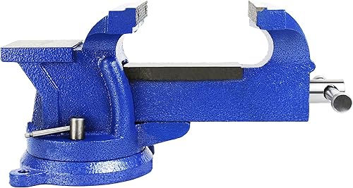 Miniatura 4 de HFS (R) Abrazadera de mesa de banco resistente - Base giratoria 360 con cerradura, parte superior de yunque de gran tamaño (6 pulgadas)