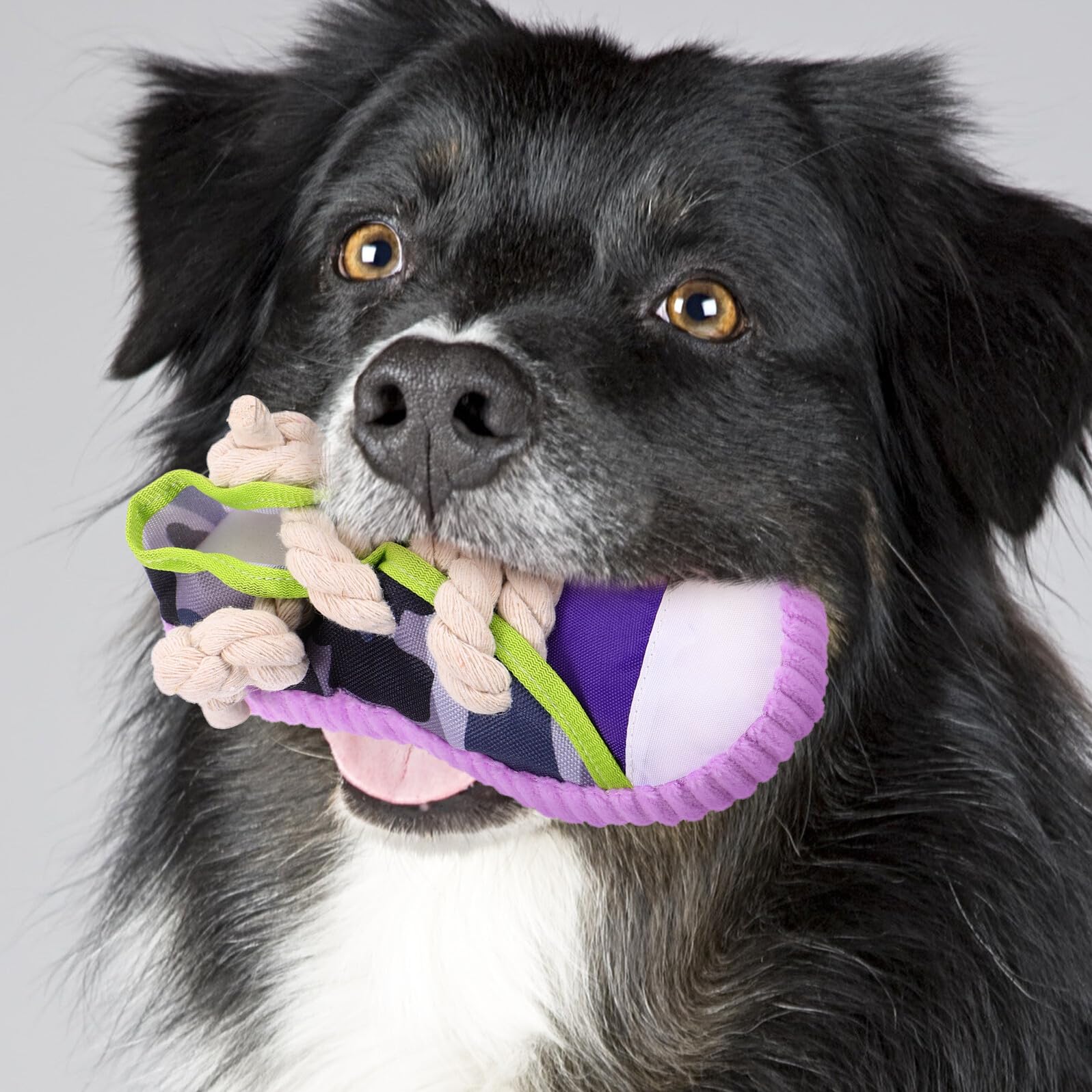 DOITOOL Juguete para Perros Cachorros en Forma de Zapato Cuerda de Algodón y Lona, Interactivo y Fácil de Limpiar para Perros Pequeños y Grandes