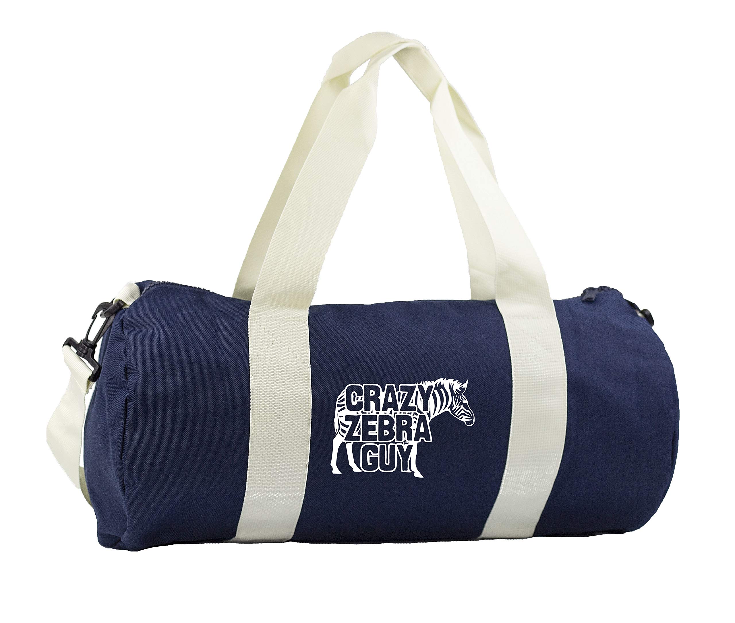 Hippowarehouse Crazy zebra guy Gymwear Gym Duffle Cylinder Uniform Kit Bag 50 x 25 x 25cm 20 litres