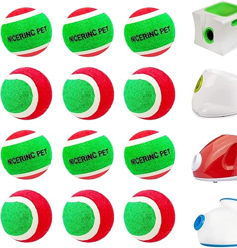 Miniatura 7 de Pelotas de tenis para perros XS Pelota de juguetes para perros de 1.5 pulgadas, paquete de 12, lanzadores de bolas de ajuste Pelotas de tenis de