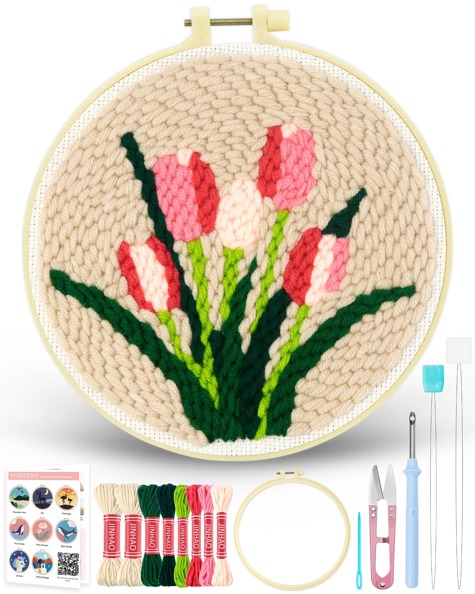 Punch Needle Kit for Beginners - Birthday Cake Patterns -8 Punch Needle Kit for Beginners - Birthday Cake Patterns -8