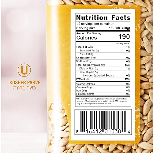 Miniatura 2 de Baron's Orzo Pasta Original  1 paquete de tarros Kosher de 21.16 onzas  Orzo natural israelí en forma de arroz para sopas, guisos y ensaladas