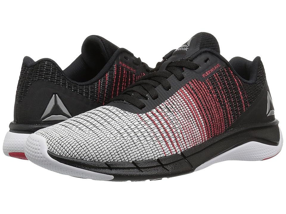 

Reebok Kids Flexweave Run (Big Kid) (White/Black/Primal Red) Boys Shoes, Multi