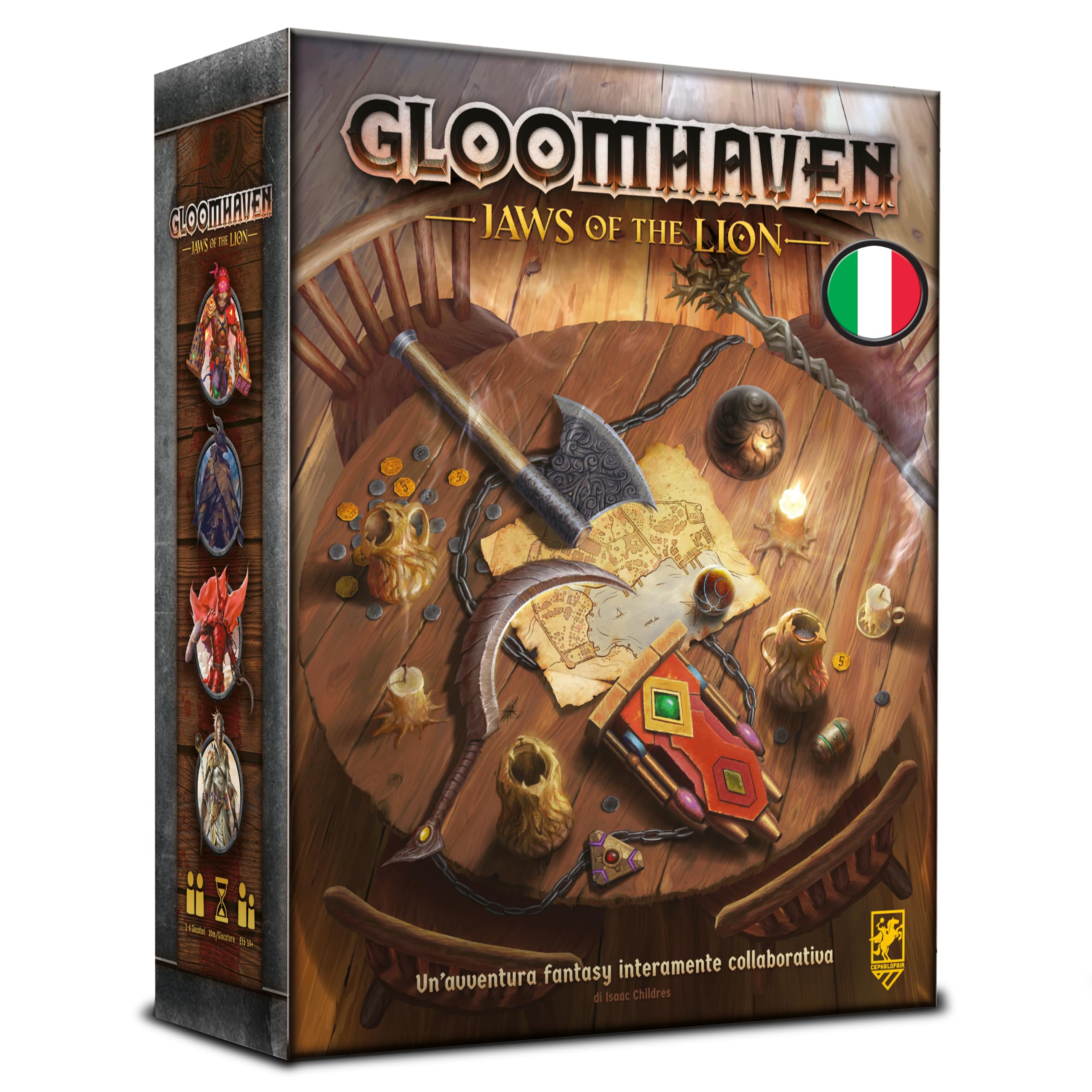 Asmodee - Gloomhaven Second Edition: Jaws of the Lion - Board Game, 1-4 Players, Italian Edition