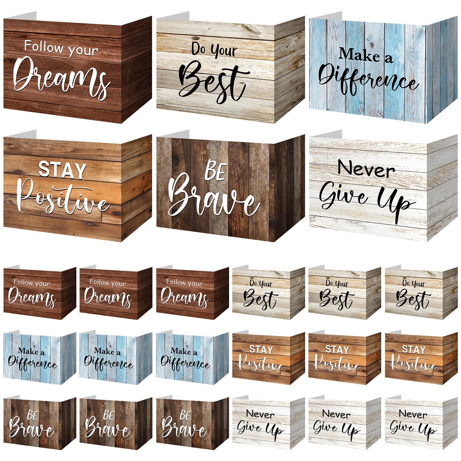 Honoson 24 Pcs Inspirational Privacy Folders for Students