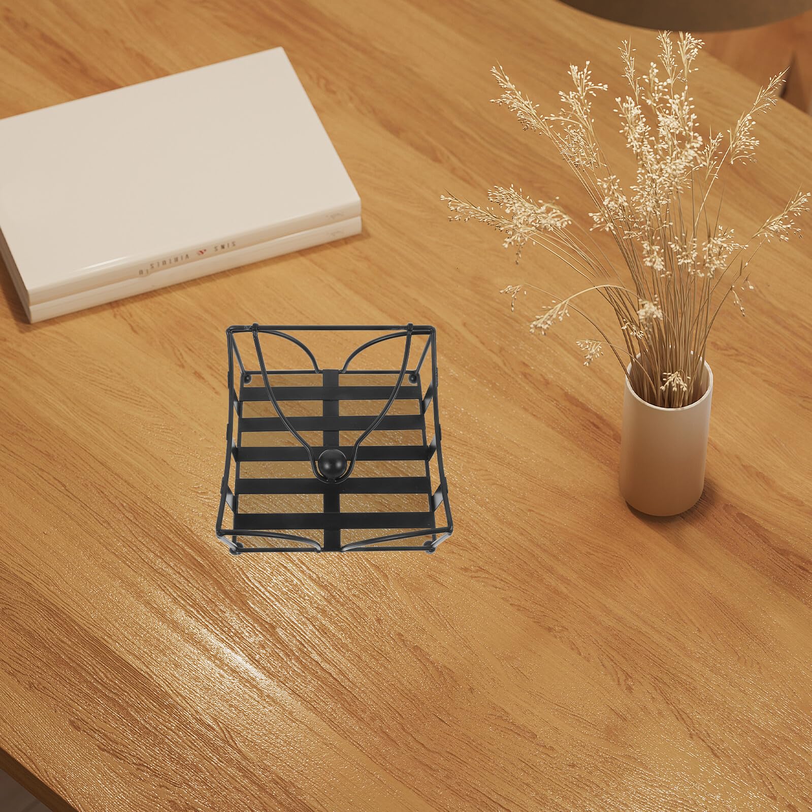 VALICLUD Servilletero de Hierro Negro y Almacenamiento Conveniente Soporte Elegante y Práctico para Servilletas Diseño Rústico para Mesa de Comedor y Hoteles