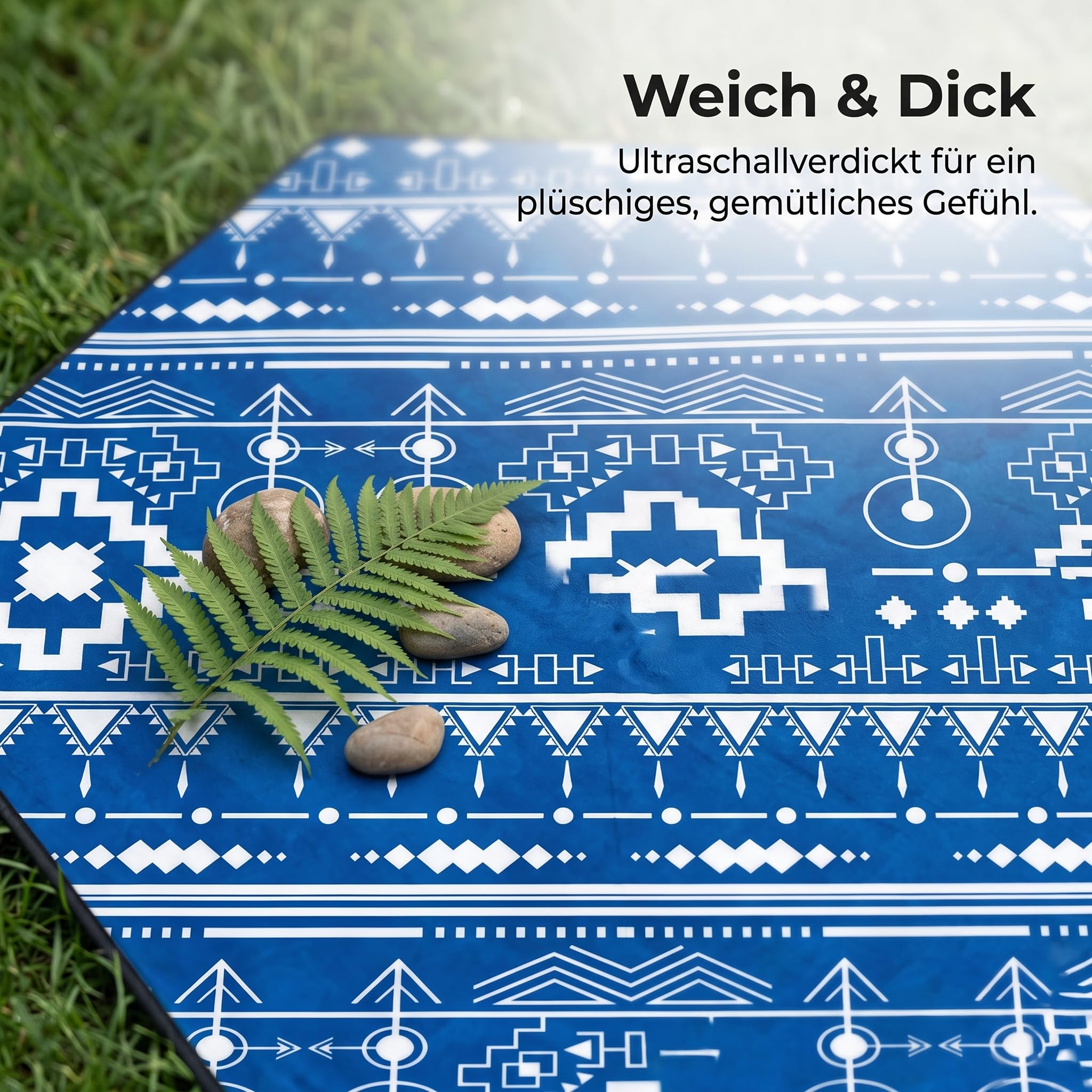Tapis Pique-Nique Hexagonal, Couverture Pique Nique imperméable et Nappe Sol extérieur pour activités en Plein air