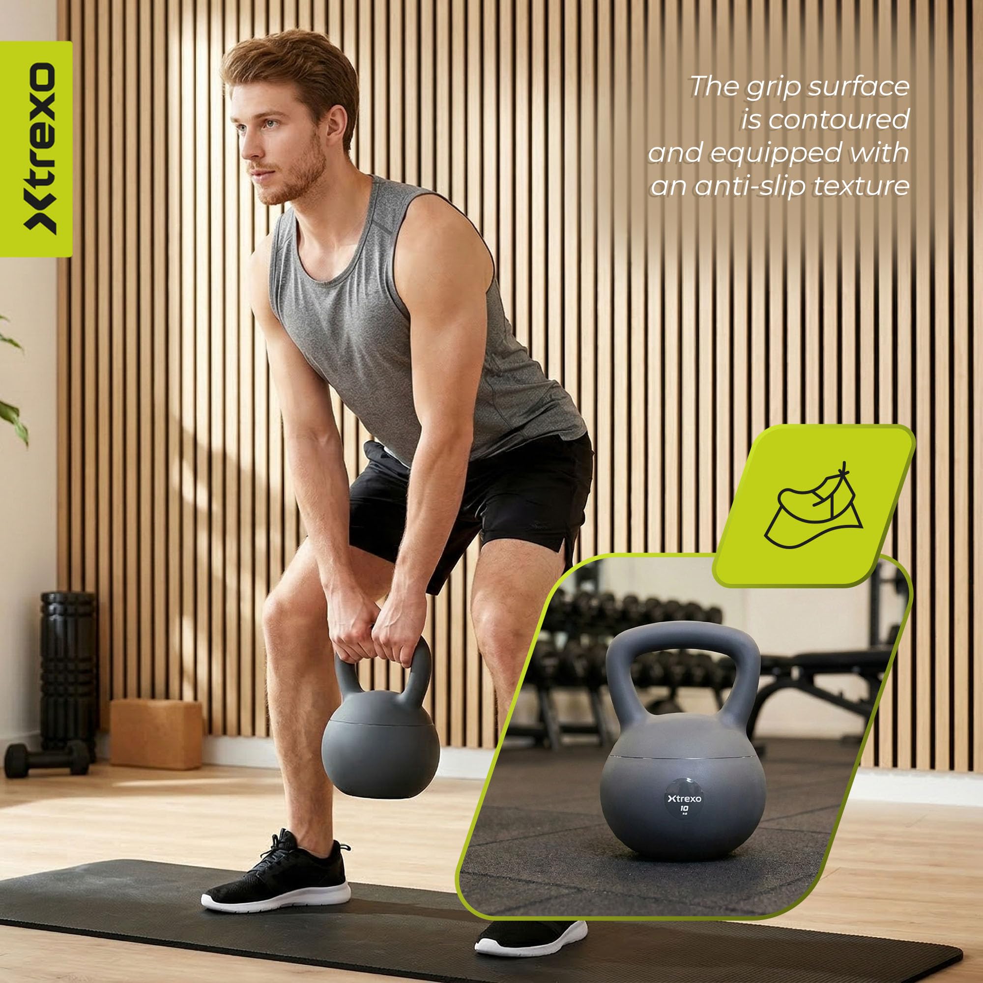 Soft Kettlebell 6–12 kg – Bodenschonend & Geräuscharm – Synthetische Hülle mit Füllmaterial – für Kraft- & Functional Training zuhause