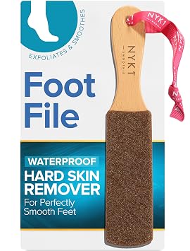 Water Resistant Foot File Hard Skin Remover for Sensitive Feet NYK1 Smoothie Foot Scraper to Eliminate Dry and Hardened Skin - High-Performance Feet Exfoliator for a Velvety Smooth Pedicure Finish