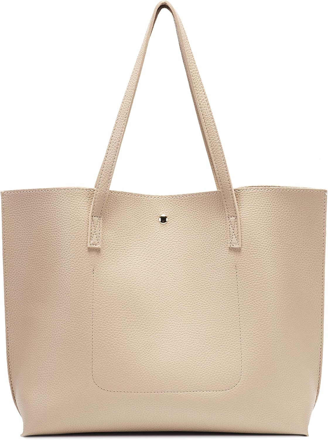 Women Tote Bags Top Handle Satchel Handbags PU Faux Leather Tote Bag with Tassel Shoulder Purse - Image 2