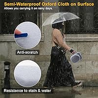 Vista 11 de XINGFUDAO Large Carrying Case Compatible with Meta Quest 3/3S, Protective Storage Bag Fit for Kiwi Design and Bobovr Battery Headstrap (Black)