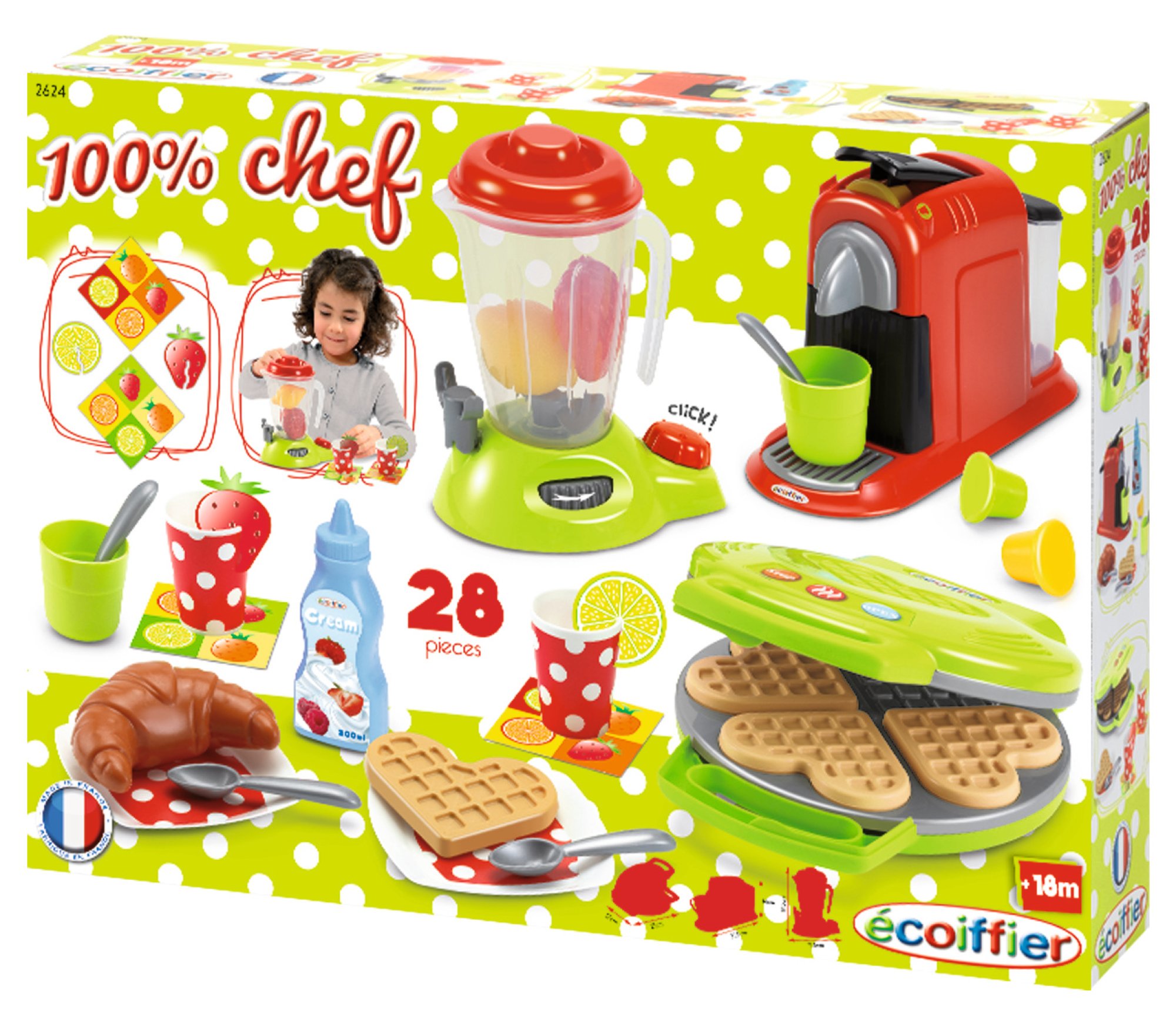 Jeu d'imitation machine à expresso avec accessoires code 2614 Ecoiffier - Cuisine enfant - Achat & prix