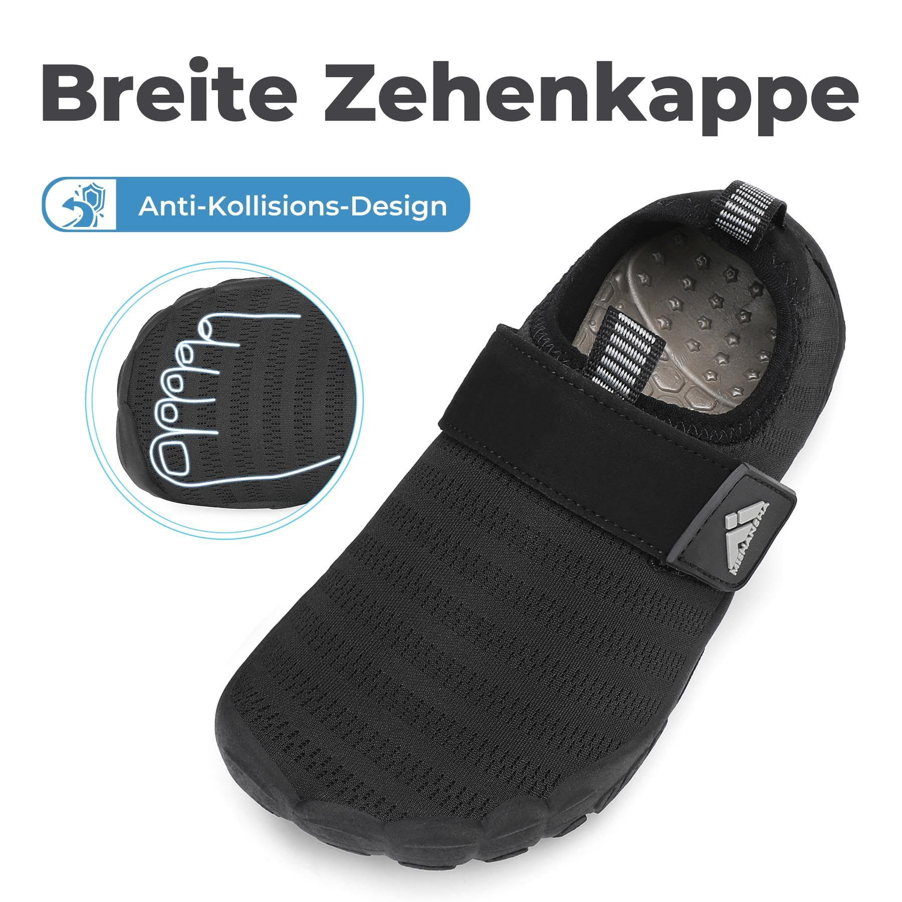 Mishansha Dziecięce buty kąpielowe, szybkoschnące, dla dziewcząt, chłopców, buty do chodzenia boso, oddychające, antypoślizgowe, rozm. 24-35