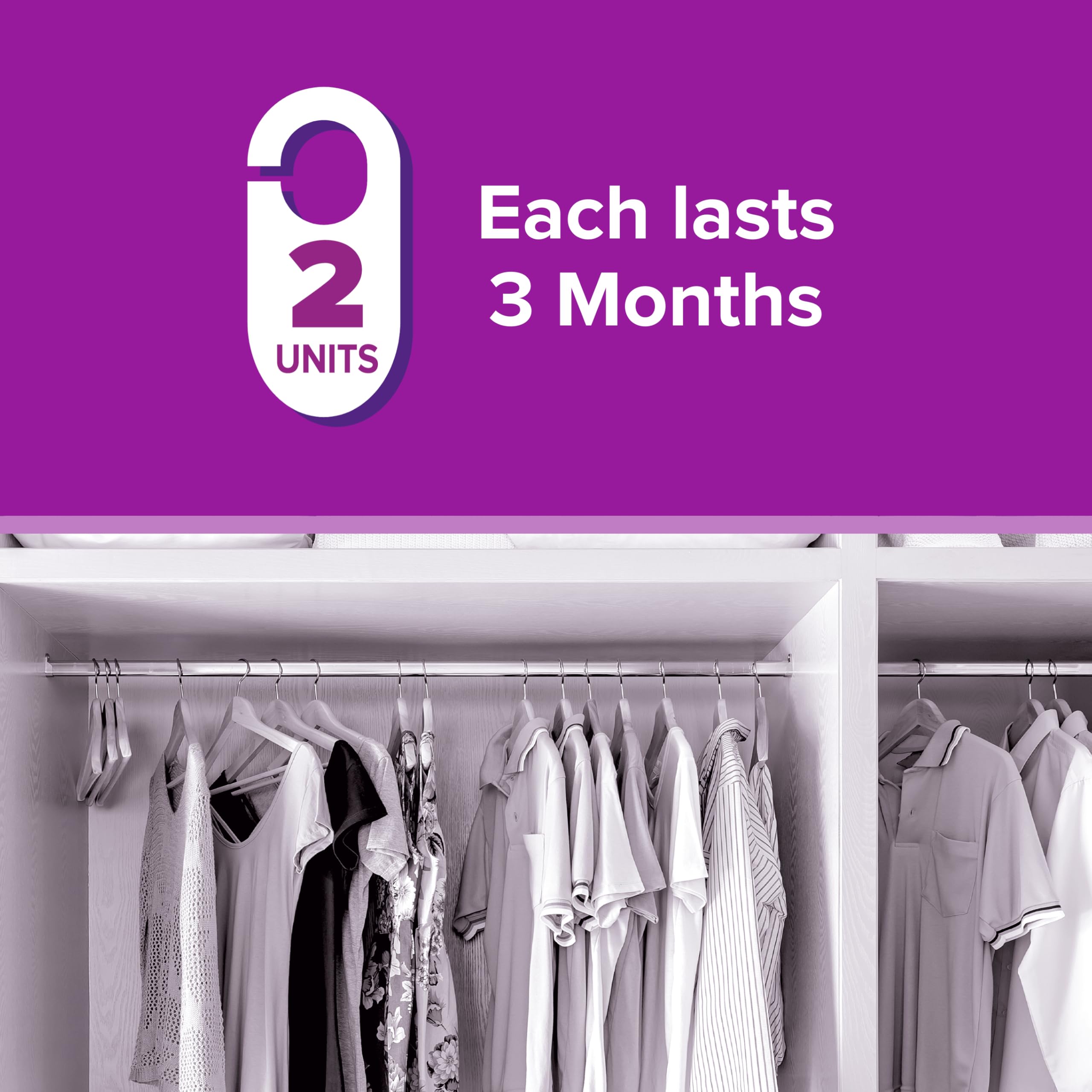 Acana Hanging Moth Killer 2 pack For Wardrobes - Max Performance - Kills in 24 to 48 Hours - Protects Clothing & Bedding — view 5