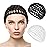 WLLHYF Net Shower Cap 2 PCS Drying Curly Hair Care Spa Hat Wrap Cover Stretchy Knit Nets Hairnet Mesh Crochet Sleep Back Bathing Sleeping Bonnet(black/white)