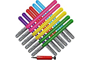 Blow Up Lightsaber Sword Toys - Ultra-Durable & Colorful Inflatable Light Sabers...
