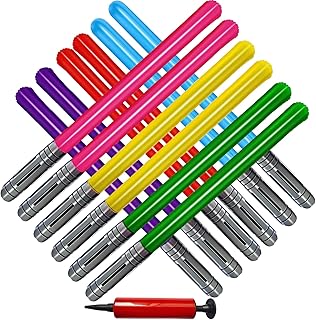 13 Pieces Inflatable Light Saber Sword Toys,Inflatable Lightsaber Swords for Star Wars Themed Party,Inflatable Sword Toys Party Bags Stocking Stuffers for Cosplay Party Favors,6 Colors