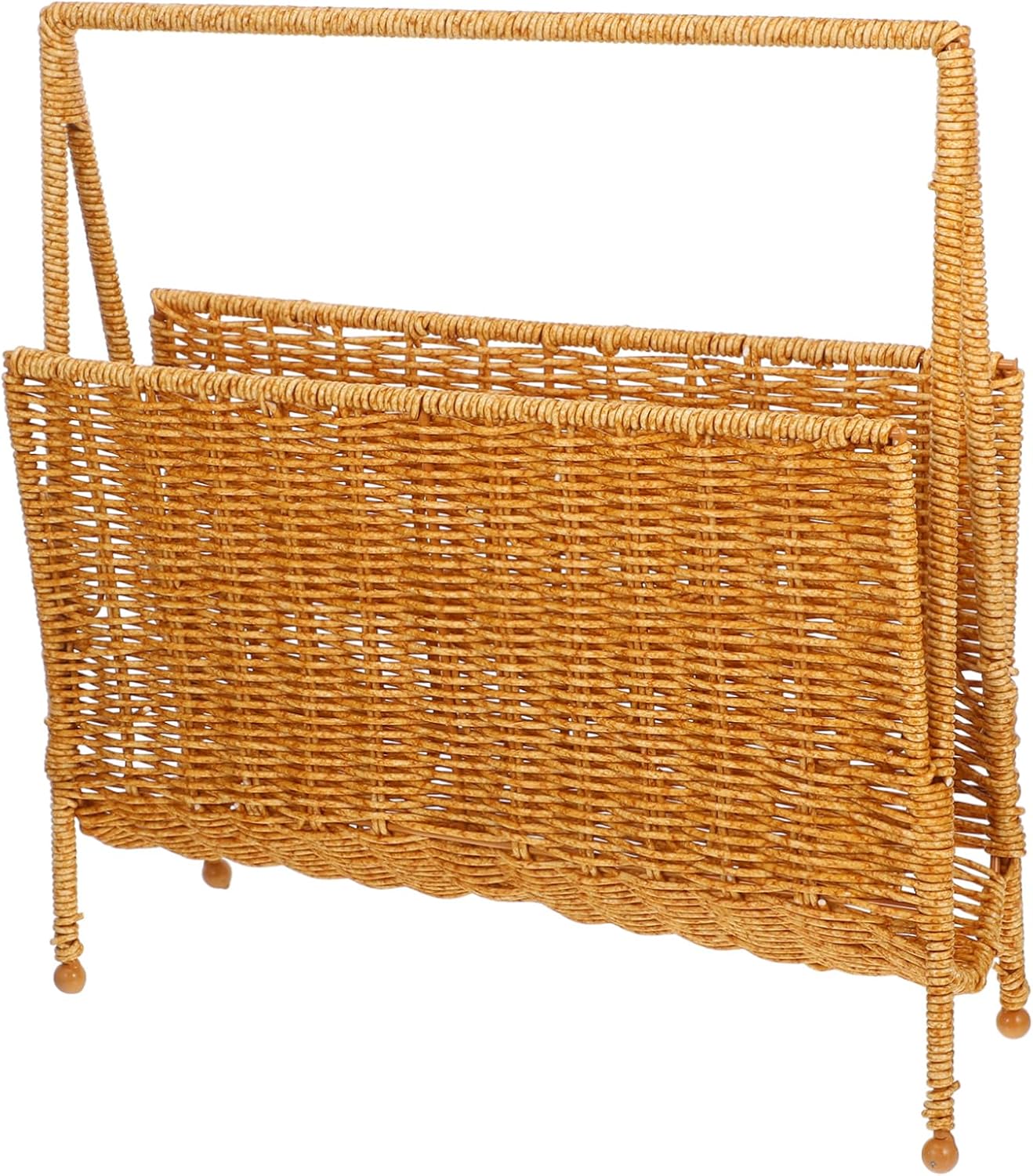 ERINGOGO Lightweight Woven Storage Basket Snack Storage Holder Magazine Basket Home Supplies