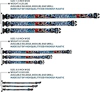 Vista 3 de Collar de perro Clip de plástico Avengers Thor Hammer Action Pose Galaxy Blues Blanco 15 a 26 pulgadas 1.0 pulgadas de ancho