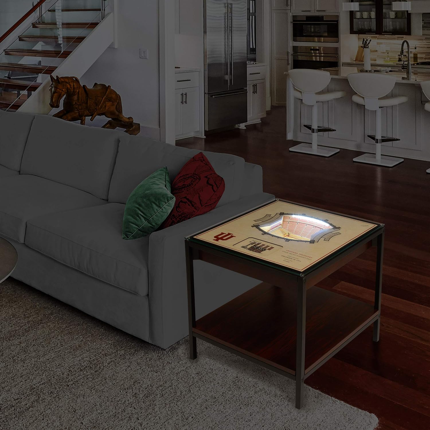 YouTheFan NCAA 25-Layer StadiumView Lighted End Table