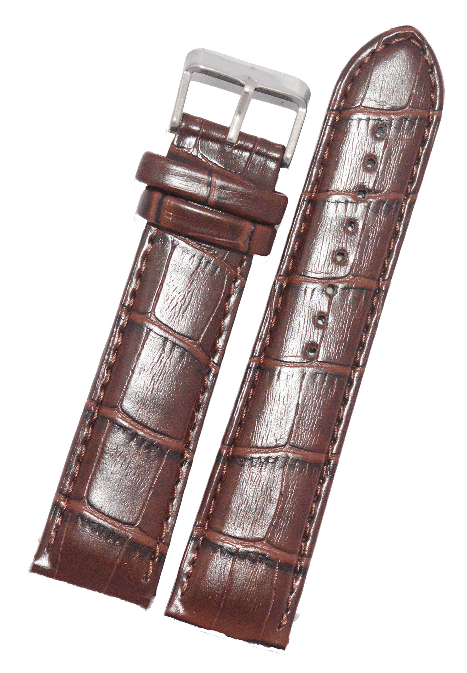SURU® 18MM Padded Ogive Tip Leather Watch Strap / Watch Band (Width- 18mm /Colour- Brown) R17 (B08ZH54LGP) Amazon Price History, Amazon Price Tracker
