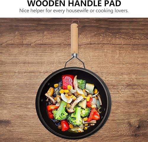 Miniatura 8 de Yardwe Difusor de calor de hierro fundido, placa difusora de inducción de calor con mango, utensilios de cocina, placa de inducción, difusor de