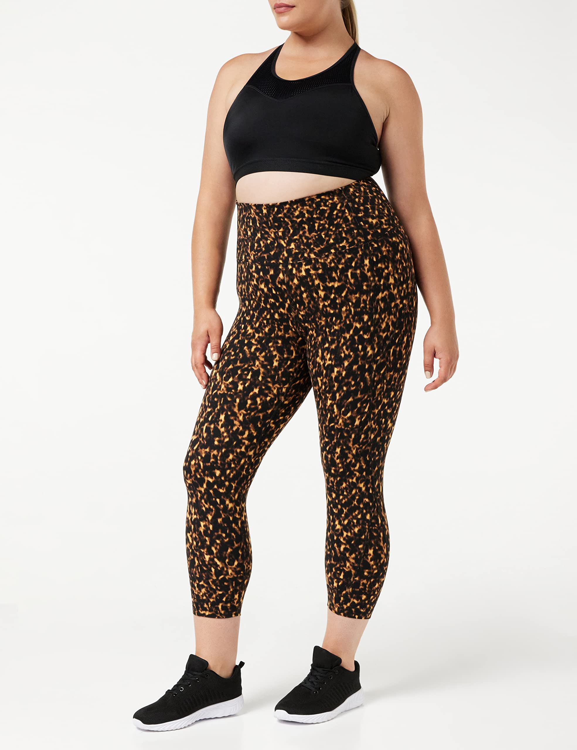 Core 10 Leggings da Yoga Capri Second Skin a Vita Alta 48 cm Donna