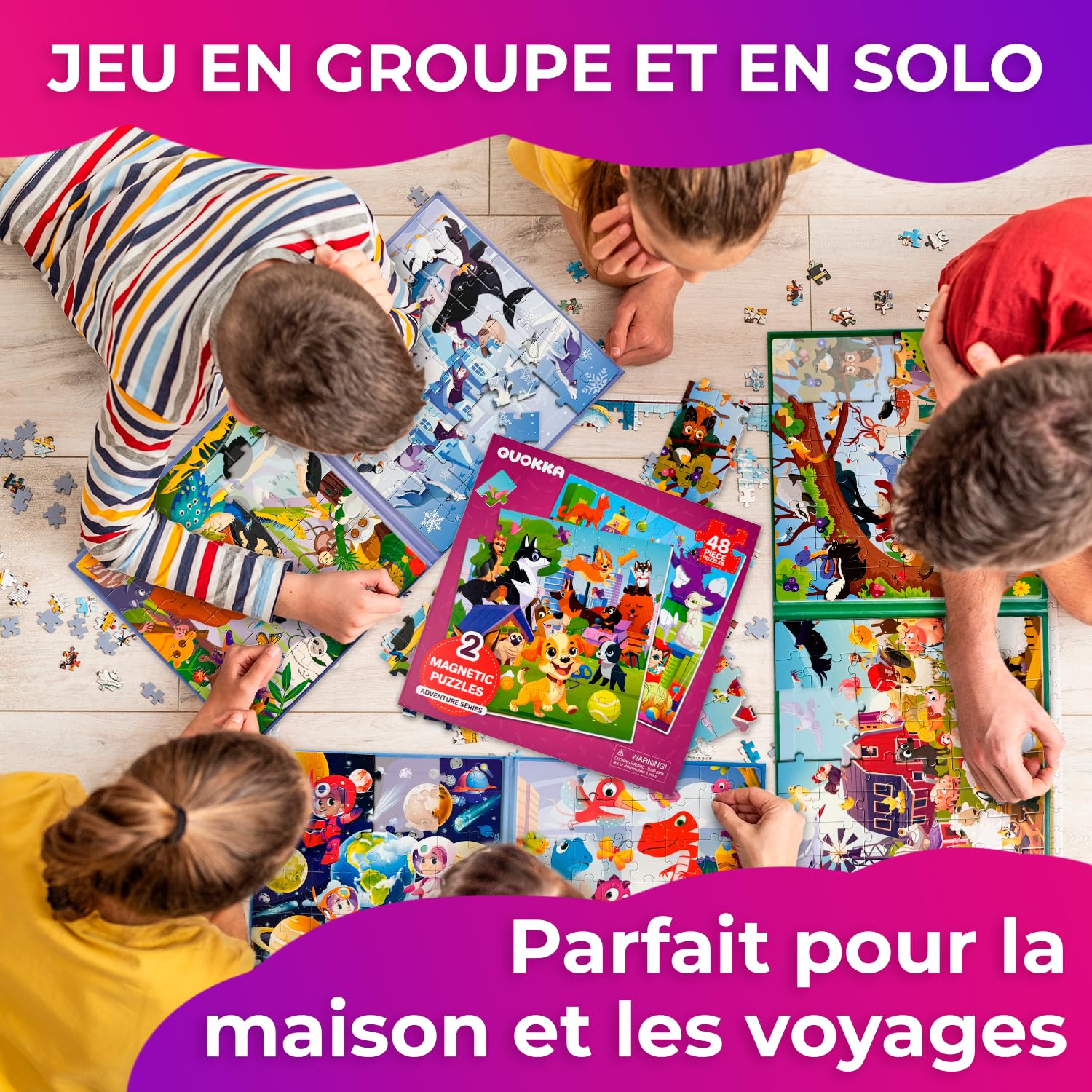 Quokka Puzzles magnétiques pour tout-petits de 3 à 5 ans – 3 jeux de voyage éducatifs pour enfants de 4 à 6 ans – Jouets d'apprentissage de l'espace, des États-Unis et de Quokka Puzzles magnétiques pour tout-petits de 3 à 5 ans – 3 jeux de voyage éducatifs pour enfants de 4 à 6 ans – Jouets d'apprentissage de l'espace, des États-Unis et de
