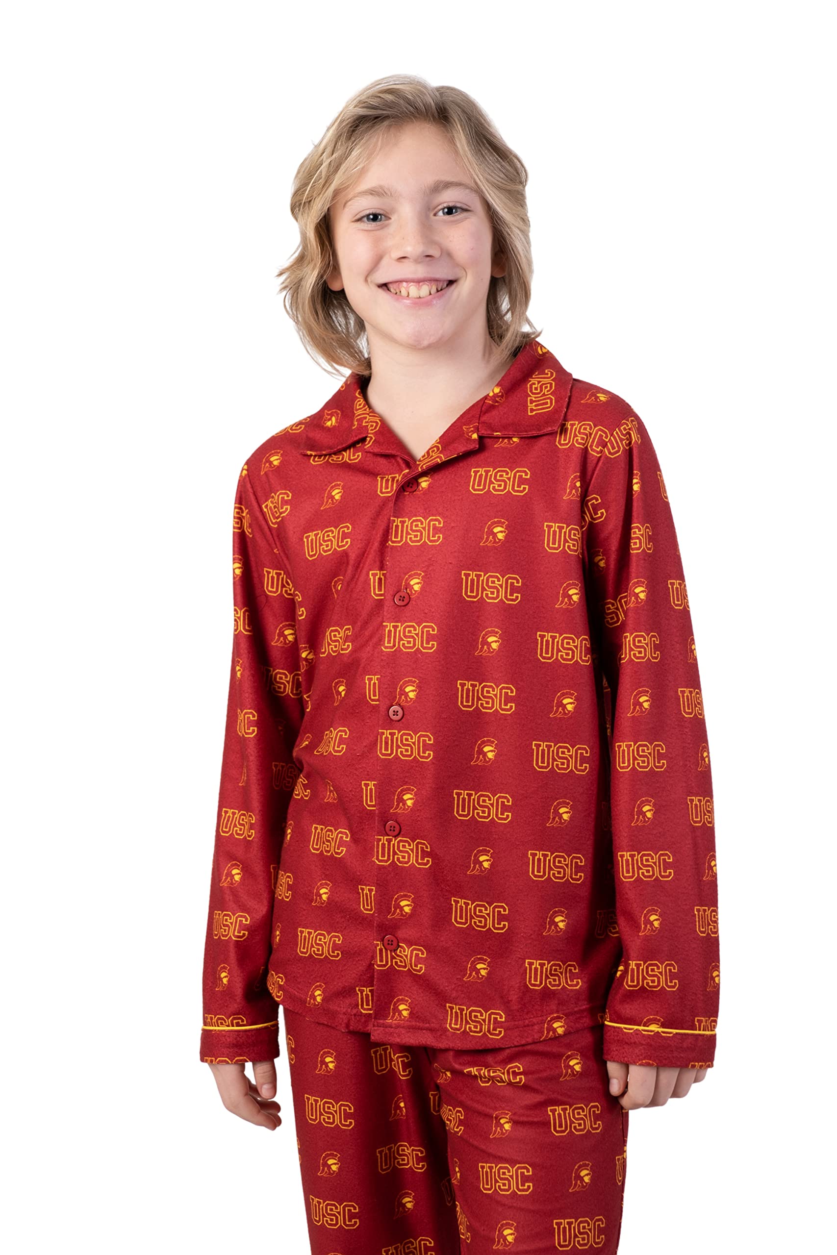 Ultra GameNCAA Boys 2 Piece T-Shirt & Lounge Pants Pajama Set