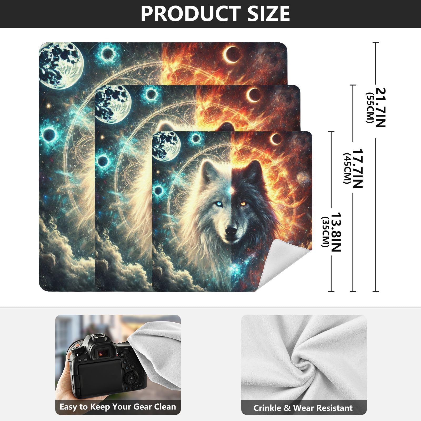 Joko Ivery Wolf Blue Camera Lens Wrap 21.7