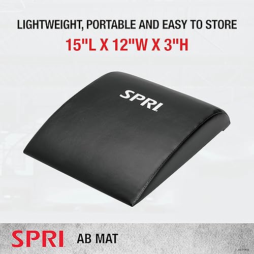 Miniatura 2 de SPRI Ab Mat - Alfombrilla de entrenamiento accesorio para ejercicios abdominales, sentadillas, abdominales, flexiones, entrenamiento de núcleo y más