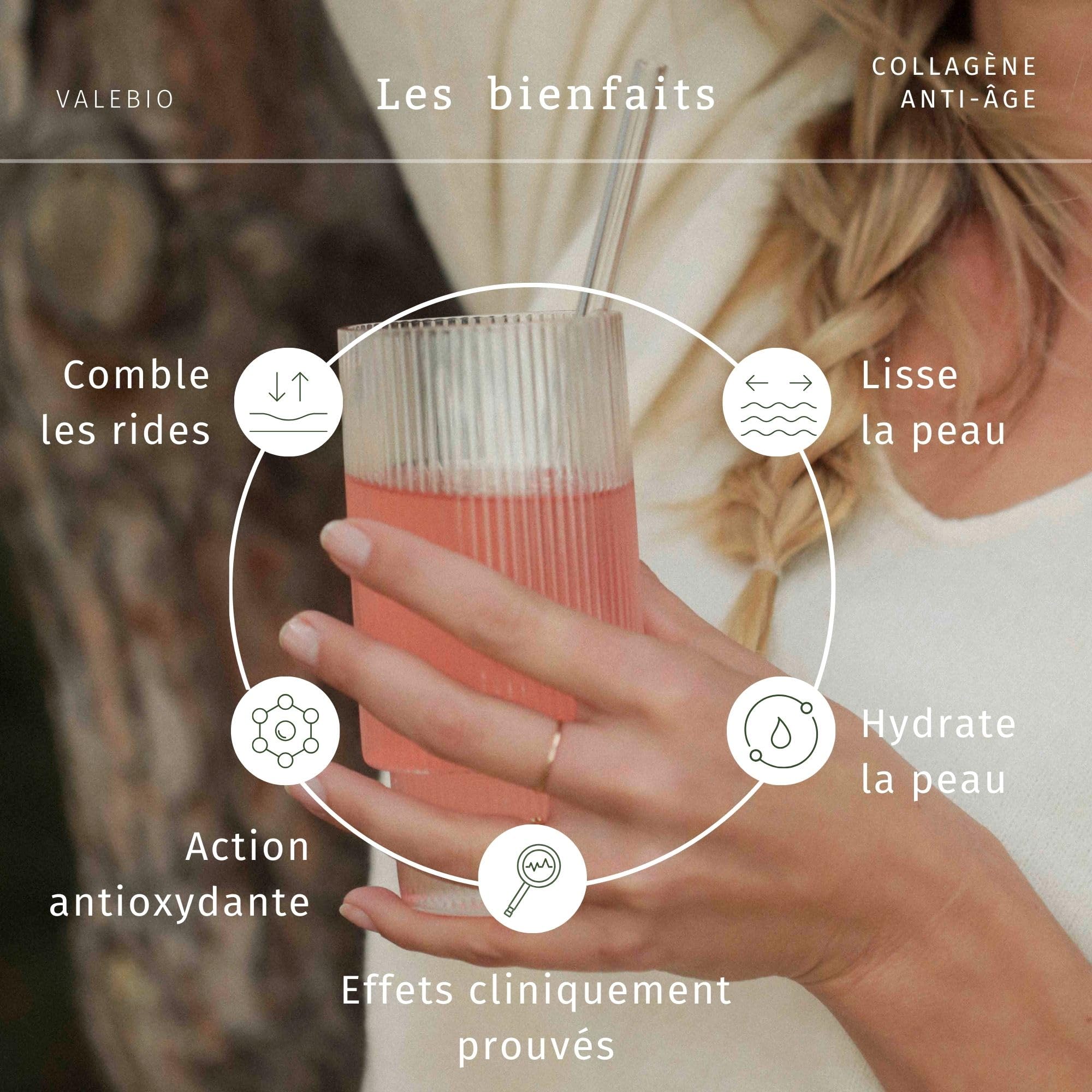 Duo anti-âge | Collagène marin + complexe ménopause | Cure 1 mois âge d'or anti rides & désagréments hormonaux | Valebio