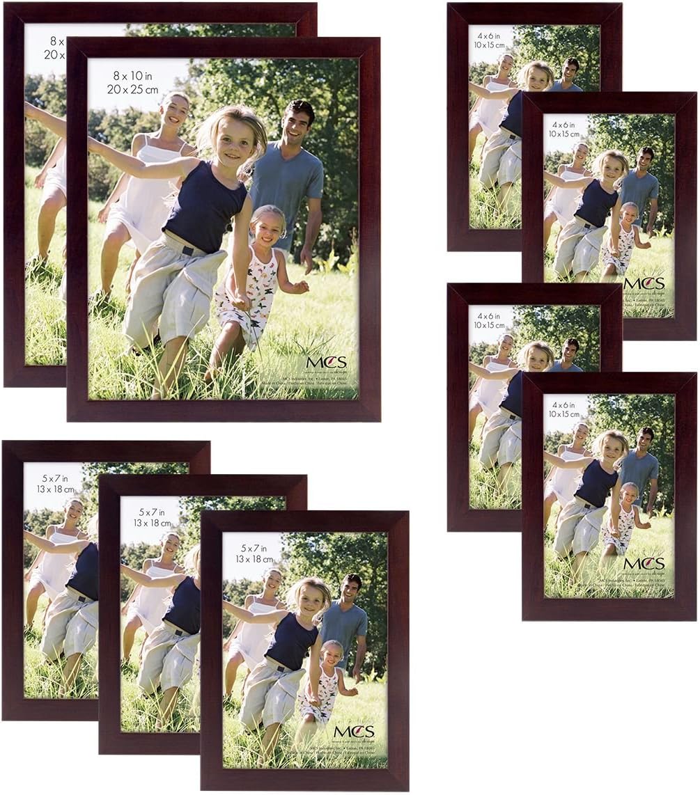 MCS Gallery Wood 9-Piece Frame Set, Espresso (65616)