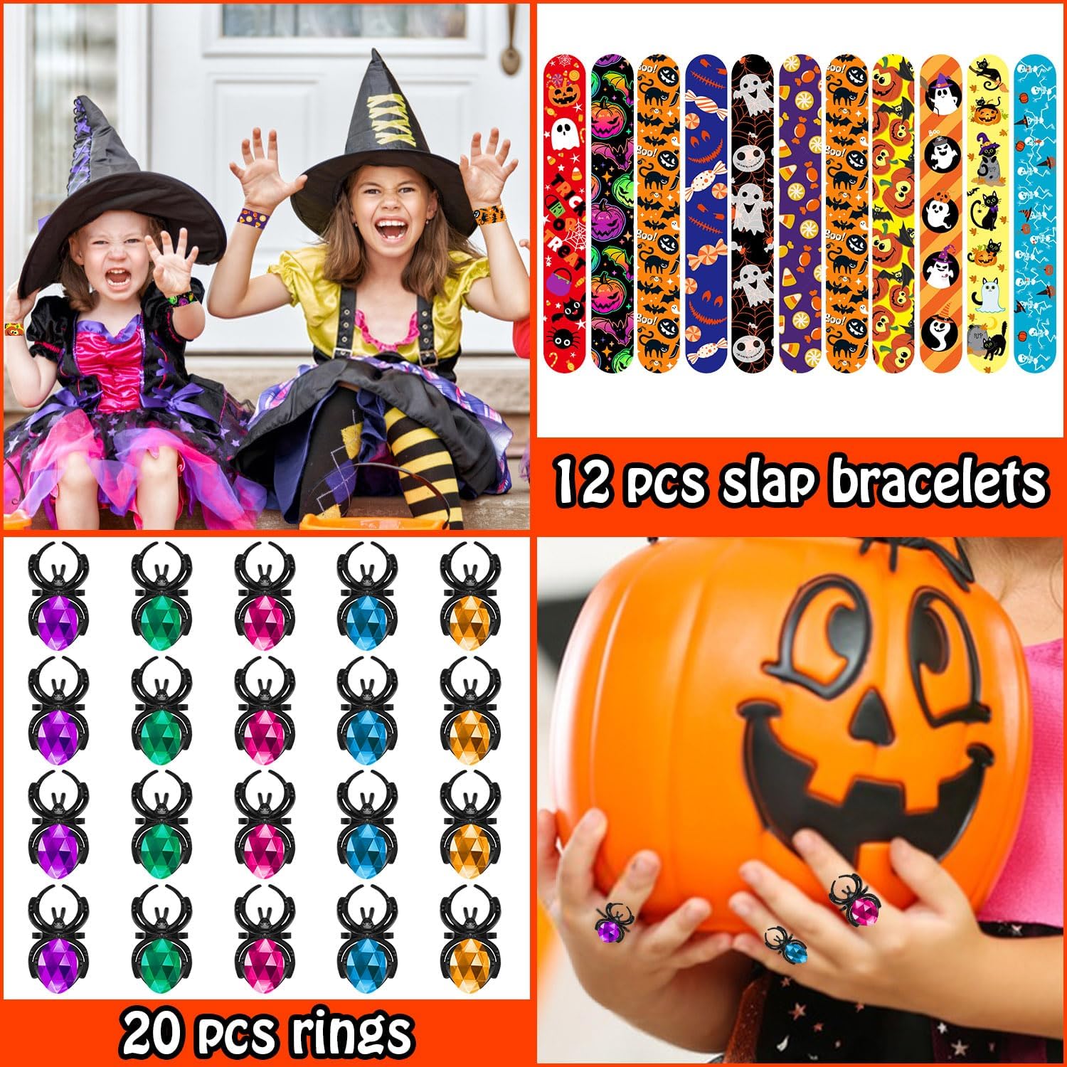 224 Stück Halloween Mitgebsel Set - Partygeschenke Für Kindergeburtstag