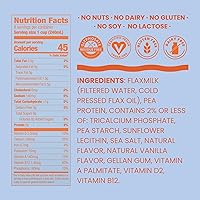 Vista 2 de Good Karma Unsweetened Vanilla Flaxmilk +Protein, 64 Ounce, 5g Plant Protein + 1200mg Omega-3 Per Serving, Plant-Based Non-Dairy Milk Alternative