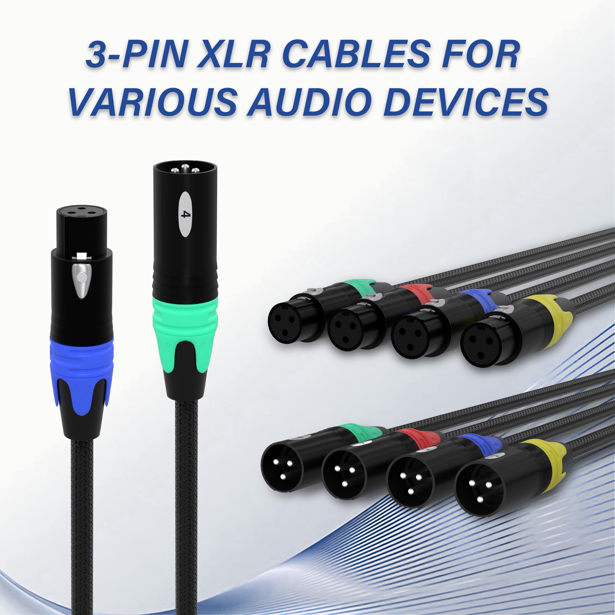 PRORECK Estensore cavo audio/DMX a 4 canali, da XLR femmina a 3 pin a Ethercon RJ45 CAT6, per illuminazione live, sistemi audio e studio (PA-4F)