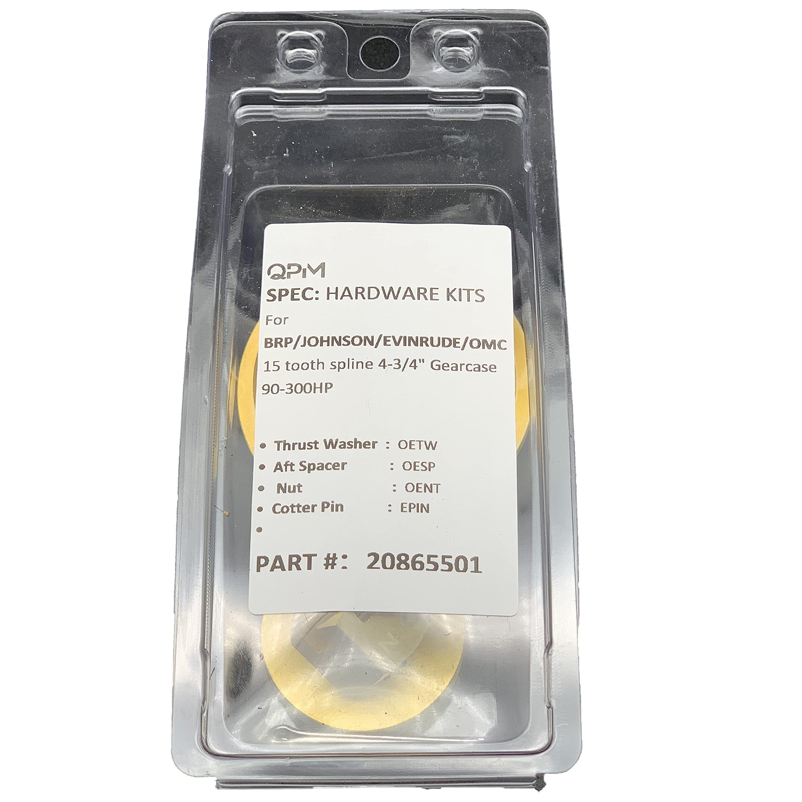 RASON PROPELLER Installation Hardware Kits Thrust Washer/Spacer/Nut/Cotter Pin for BRP,Johnson,EVINRUDE,OMC Stern Drive 90-300HP